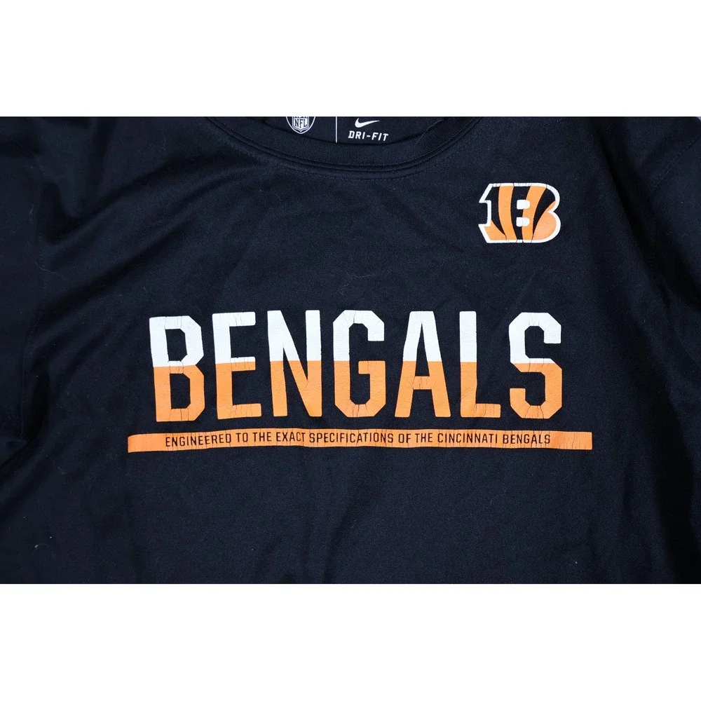 Nike Cincinnati Bengals Youth Medium Black Dri-FIT Long Sleeve